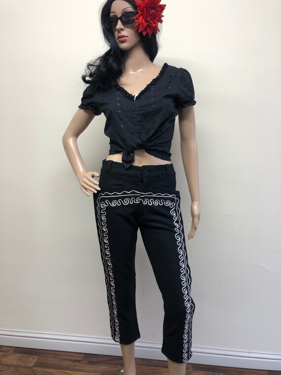 Genuine Vintage Soutache Mariachi Charro Suit Trou