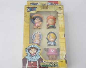 Yutaka One Piece Chibi Mini Figure Alabasta Arc Luffy Vivi Zoro Sanji Tony Chopper Figurine Set