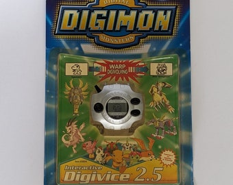 Digimon Adventure Interactive Digivice D2 US 2.5 Silver Version Color Digital Monster Version 2.5