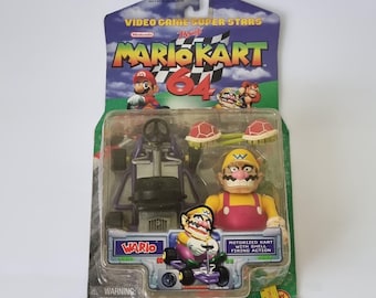 Vintage ToyBiz 1999 Mario Kart 64 Wario Action Figure Nintendo Marvel Toy Biz Rare
