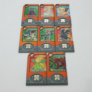 Digimon Data Plate File DDP Chip for Digivice Accel 8 Pieces Earth