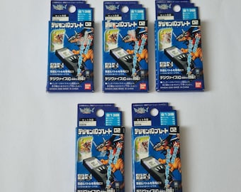 Digimon Data Plate File DDP Chip for Digivice Savers iD Plate 02 5 Set