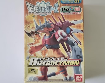 Bandai Digimon Savers Rize Greymon Realize Model 01 Mini Kits Action Figure Digimon Data Squad RizeGreymon Rare Figurine