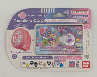 Premium Bandai Tamagotchi Smart TamaSma Card 25th Anniversary Party Friends Limited Rare New Sealed