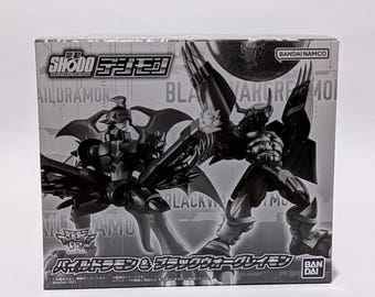 Digimon Adventure Shodo Paildramon & Black Wargreymon Boxed Set of 2 World Fun Action Figure New