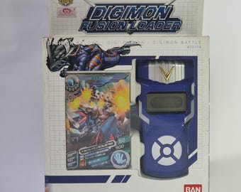 Digimon Fusion Loader Blue Flare Greymon Digivice Xros Wars Digimon Fusion Xros Loader Aonuma Kiriha English New