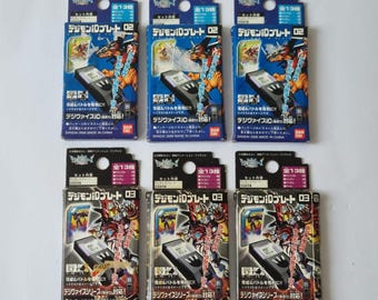 Digimon Data Plate File DDP Chip for Digivice Savers iD Plate 02 & 03 Set of 6 Rare