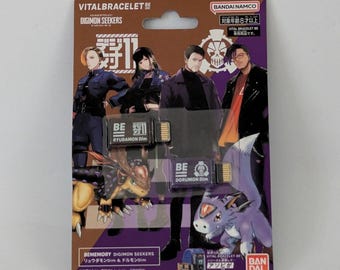 Digital Monster Vital Bracelet BE MEMORY Digimon Seekers Ryudamon & Dorumon DIM Card Game DIMCard Limited New