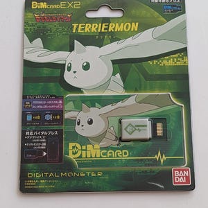 Vital Bracelet Digimon Tamers Dim Card EX2 Terriermon Monster Game numérique DIMCard Limited Nouveau