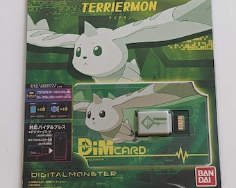 Vital Bracelet Digimon Tamers Dim Card EX2 Terriermon Digital Monster Game DIMCard Limited New