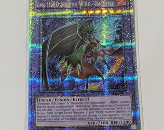 Yu-Gi-Oh! Trading Card Game YuGiOh Evil HERO Inferno Wing Backfire Asia English SUDA-AE032 25th QCSR Foil Rare