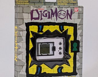Digimon Digital Monster Ver 20th English White Version Vpet Digivice Virtual Pet Tamagotchi