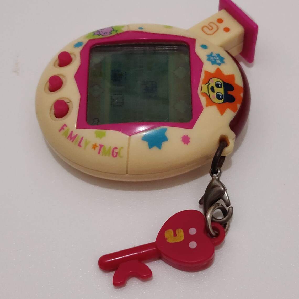 Bandai Tamagotchi V5 Familitchi Yellow & Pink Key Interactive Etsy