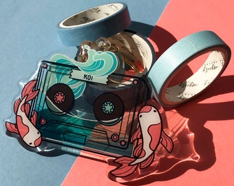 Koi Mixtape: 3D layered Acrylic Charm