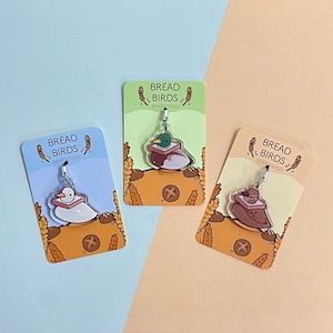 Mini Bread Duck Phone Charms