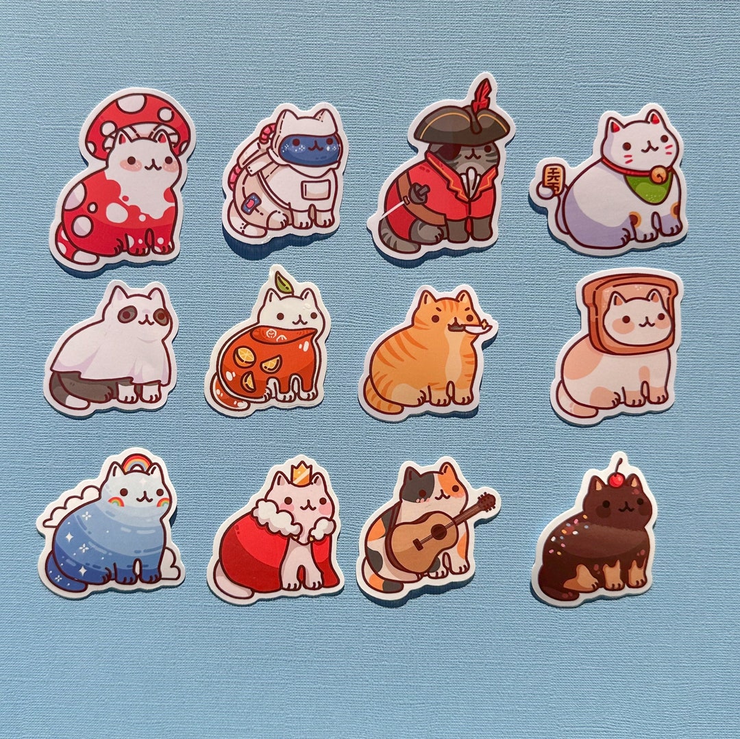 Vinyl Cat Stickers Series 2 - Etsy