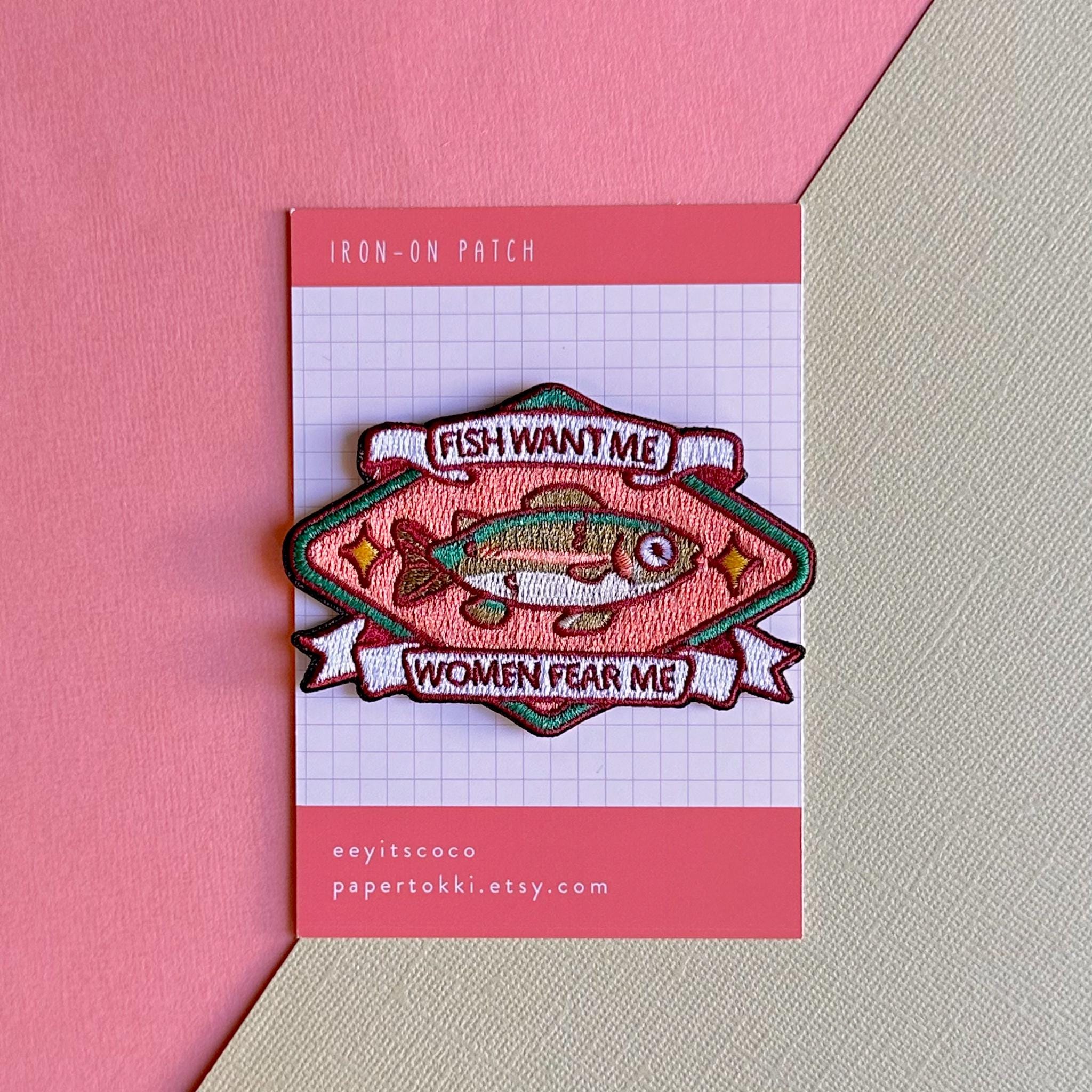Fish Want Me Iron-On Patch