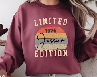 Limited Edition 1976 Sweatshirt, 50th Birthday Gift, 50 Year Old Birthday Shirt, Vintage 1976 Sweatshirt, Birthday Crewneck Gift