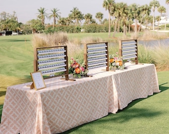 Wedding Golf Ball Display: Custom Seating Chart Rack