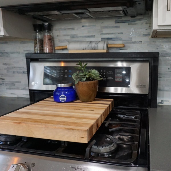 Spice rack - Over the stove spice rack-Wooden rack - Farmhouse shelf - Kitchen shelf - Oil and Vinegar Shelf - Stove Shelf