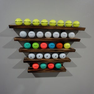 Exhibidor de pelotas de golf hecho a mano - Exhibidor de pelotas - Exhibidor - ¡Personalización disponible!