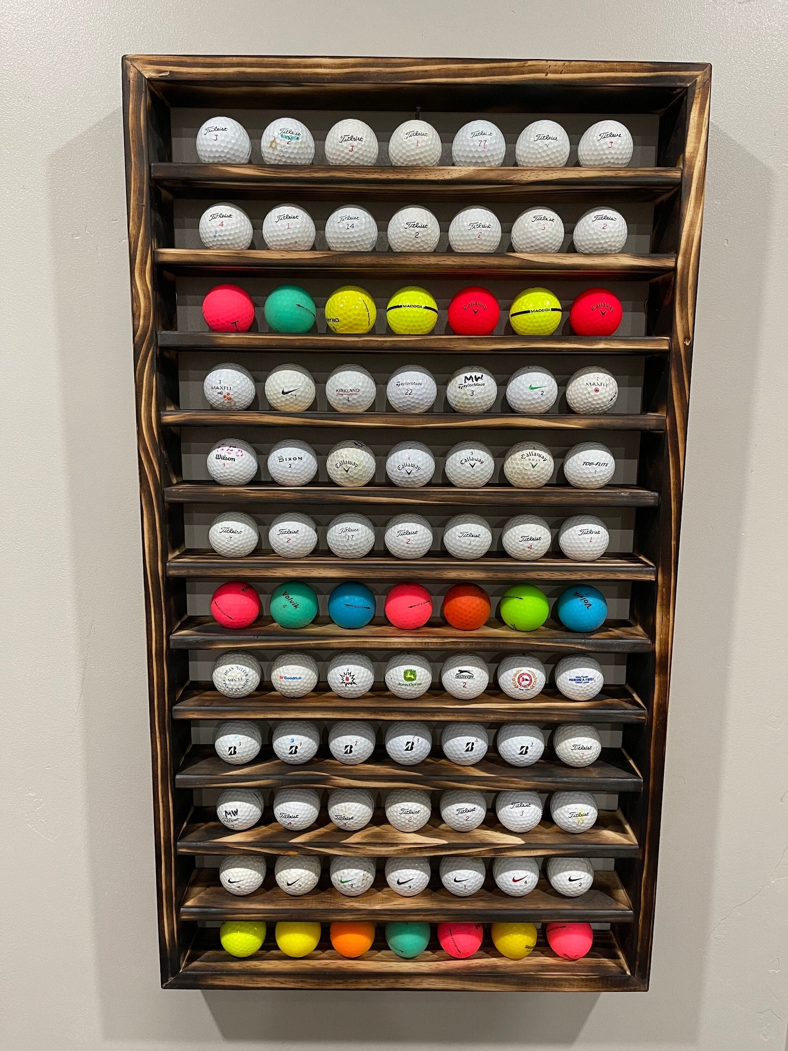 Handmade Golf Ball Display Golf Ball Rack Customization Etsy