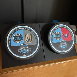 Hockey Puck Display - Custom color choices - Made to order - Team Orders Available