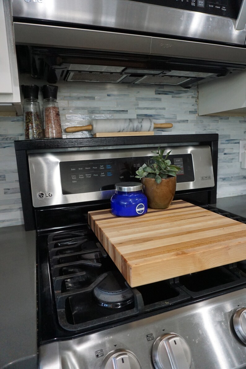 Spice Rack Over the Stove Spice Rackwooden Rack Farmhouse Etsy