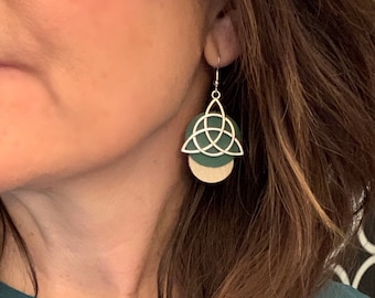 Celtic Knot Triquetra Earrings