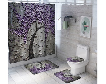 Bathroom Rug Set Etsy
