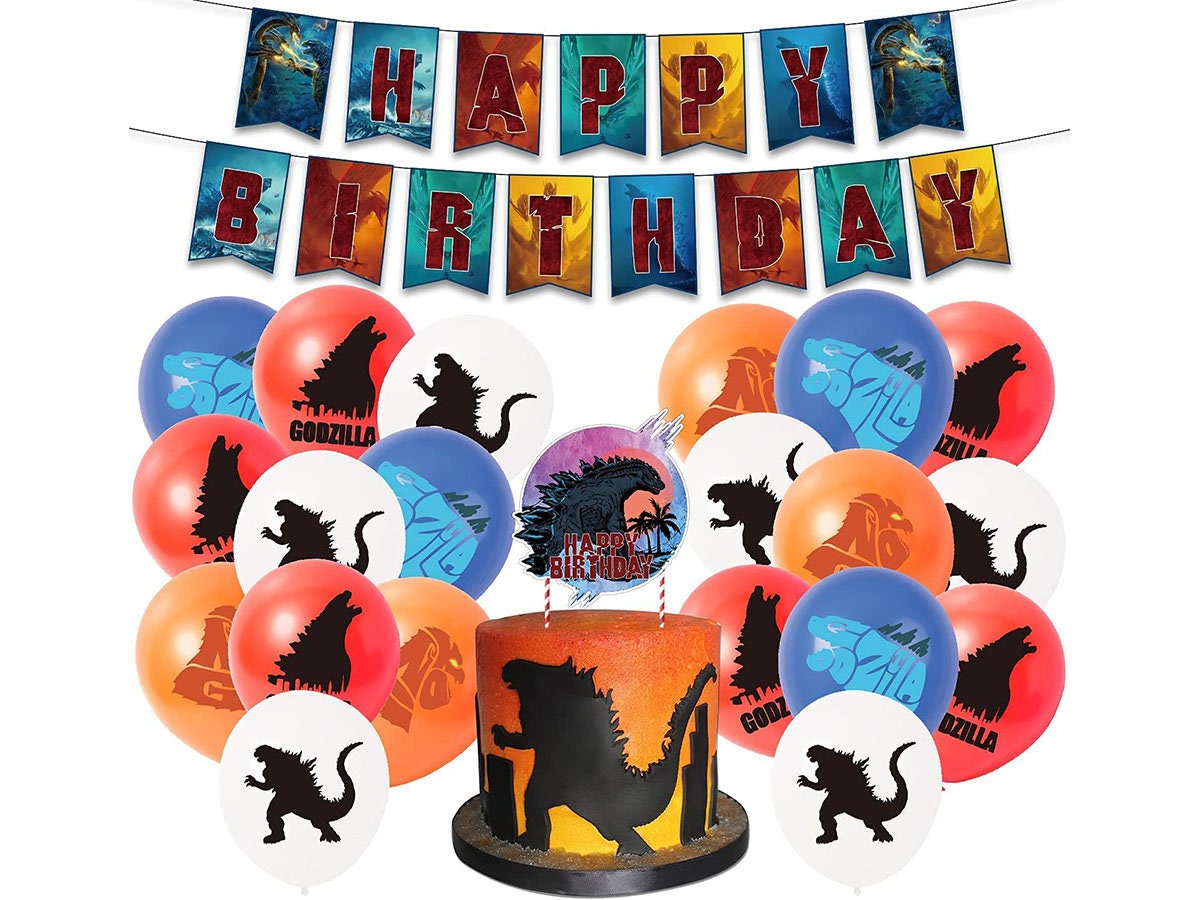 Godzilla birthday party supplies godzilla party supplies Set Etsy