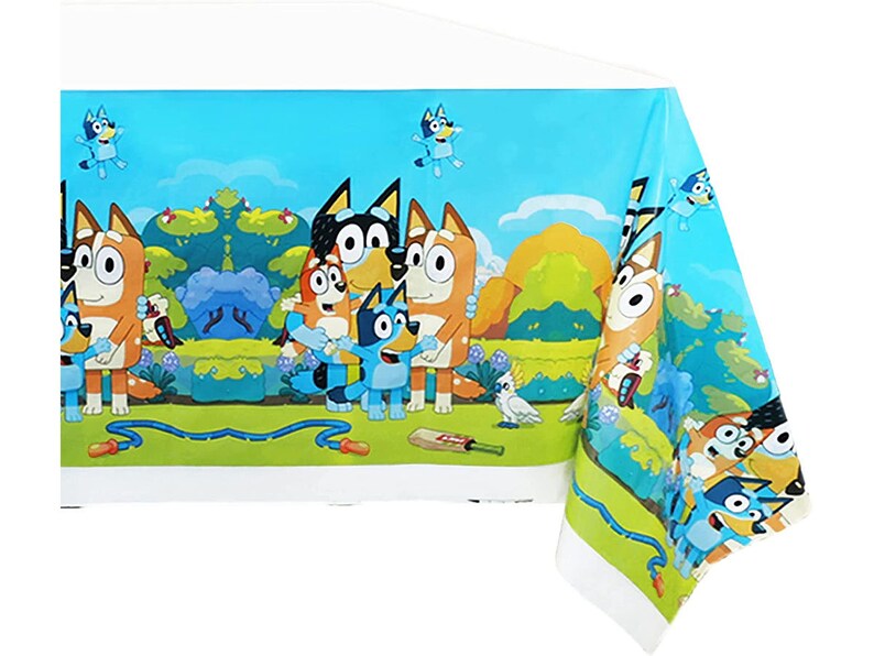 Bluey Party Supplies Plastic Tablecloths for Rectangle Tables Etsy