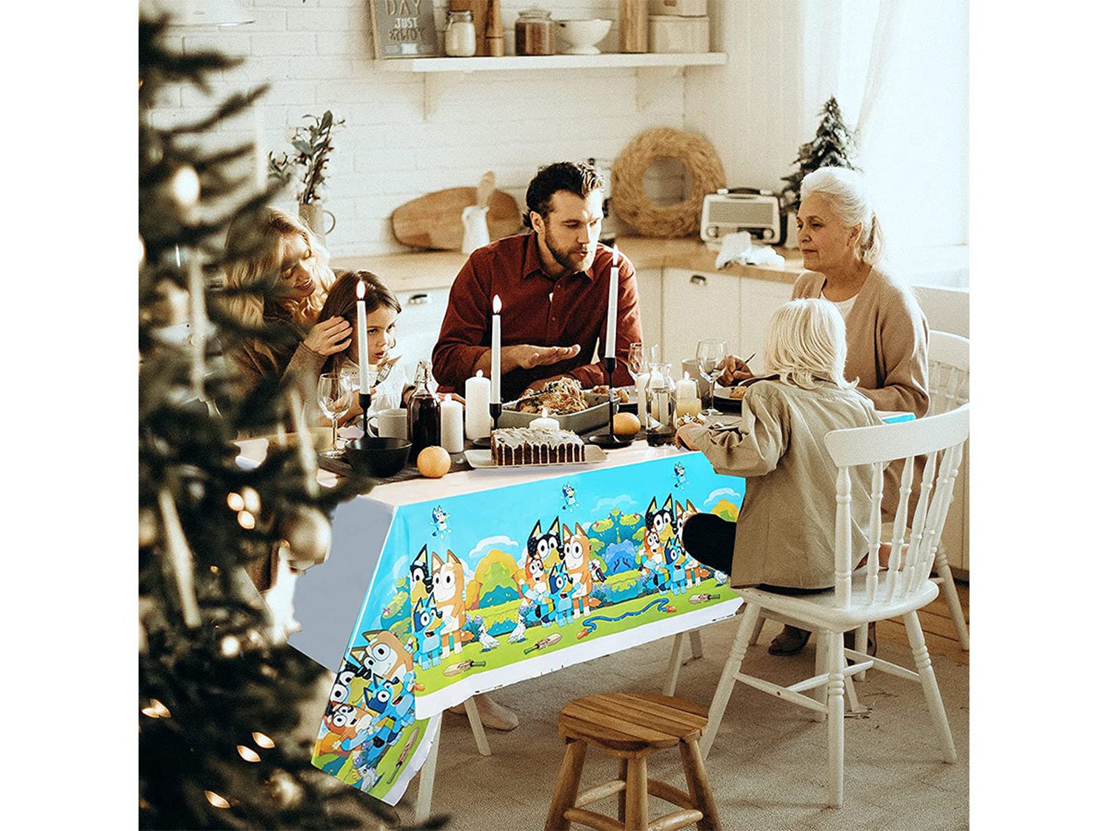 Bluey Party Supplies Plastic Tablecloths for Rectangle Tables Etsy