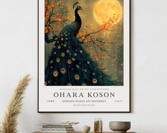 William Morris Peacock Art Print: Vintage Gothic Wall Decor