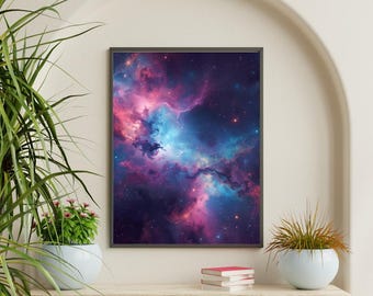 Galaxy Nebula Tapestry | Cosmic Space Wall Hanging | Psychedelic Starry Sky Room Decor