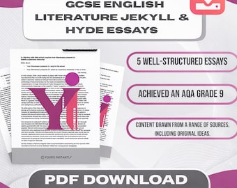 Ensayos sobre Jekyll y Hyde para el GCSE / Respuestas modelo de AQA para el grado 9 (Descarga en PDF)