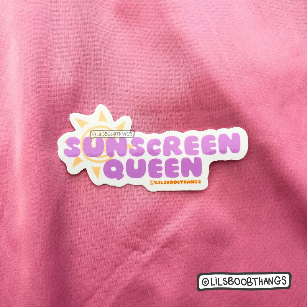 Sol Spf Sticker Glossy Sticker, Sunscreen Queen, Wear Your SPF Sticker, Laptop Sticker ...
