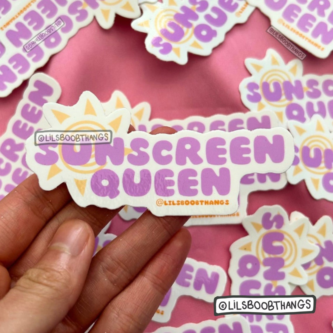 Glossy Sticker, Sunscreen Queen, Wear Your SPF Sticker, Laptop Sticker ...