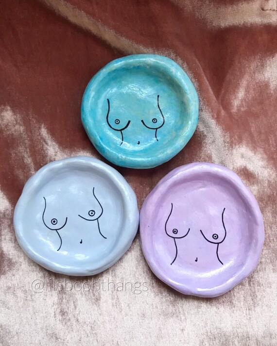 Pastel Female Body Trinket Dish Clay Dish Clay Tray Aesthetic