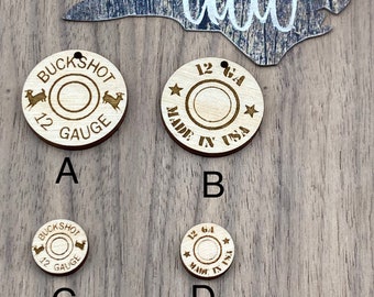 Shotgun Shell End Dangle. Stud PAIRS