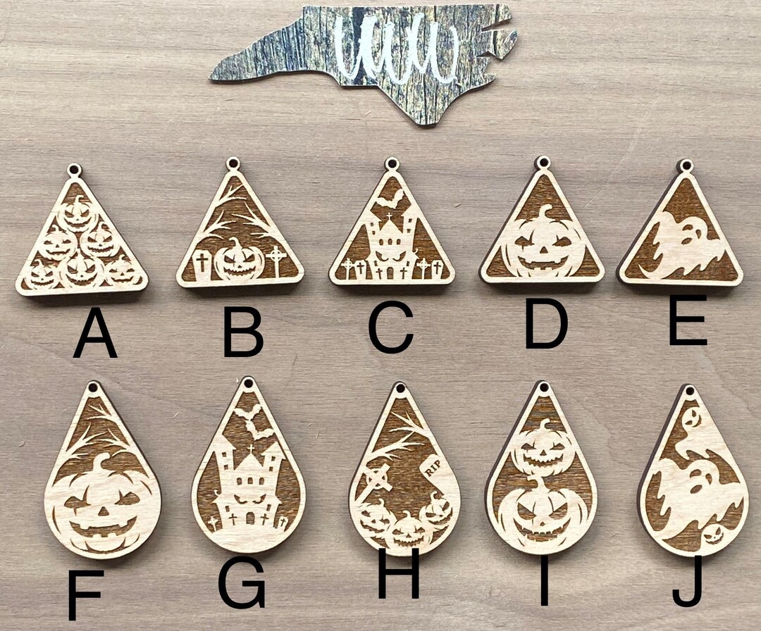 Halloween Triangles and Teardrops Etsy