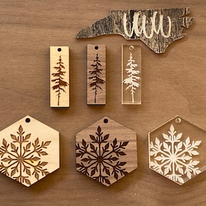 Tree bar and Snowflake Hexagon PAIRS