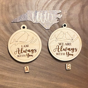 Always with you Cardinal Keychain Dangle