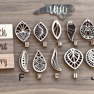 Mandala Shape Dangle PAIRS