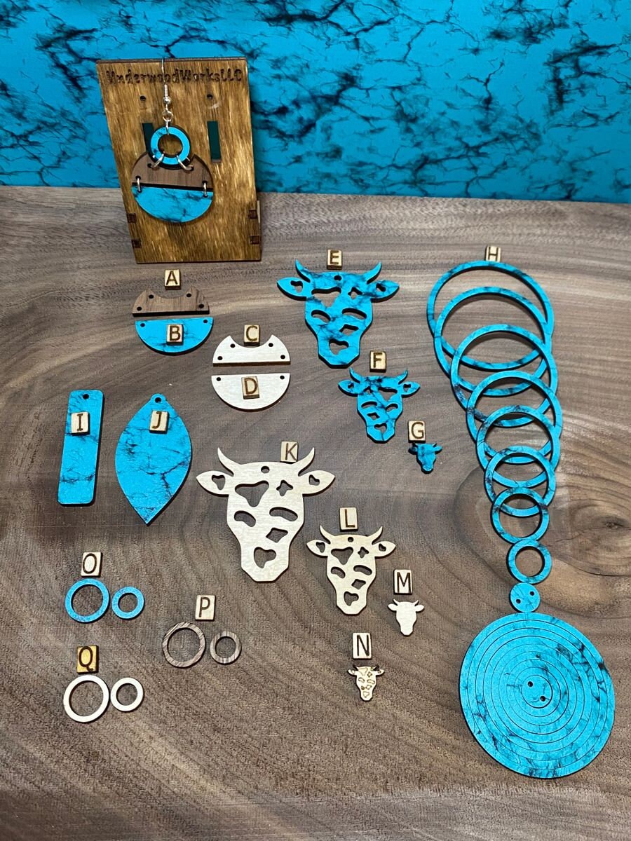 Turquoise Nesting Hoop and Dangles