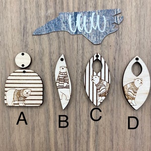 Polar Bear Dangle PAIRS