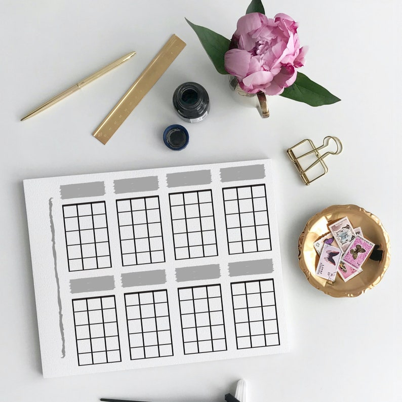 Ukulele Blank Sheet Chords | Instant Printable Download - Etsy