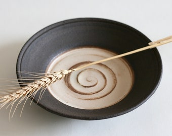 Black Ceramic Plate | Japanese style Pottery