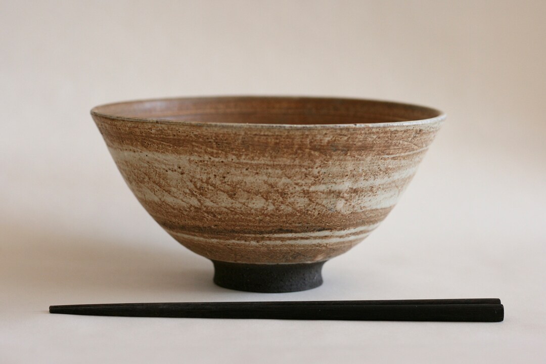 Cream Ramen Bowl Pottery Soup Bowl Japanese Style Bowl Etsy