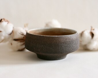 Handmade Black Ceramic Small dish | Appetizer dish | Small Bites Plate | Japanese style pottery